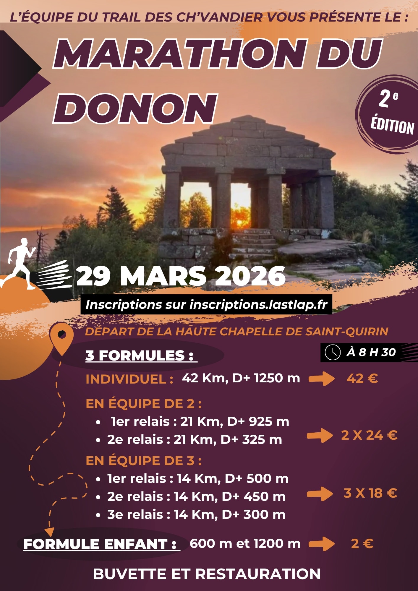 Affiche Marathon du Donon 2026